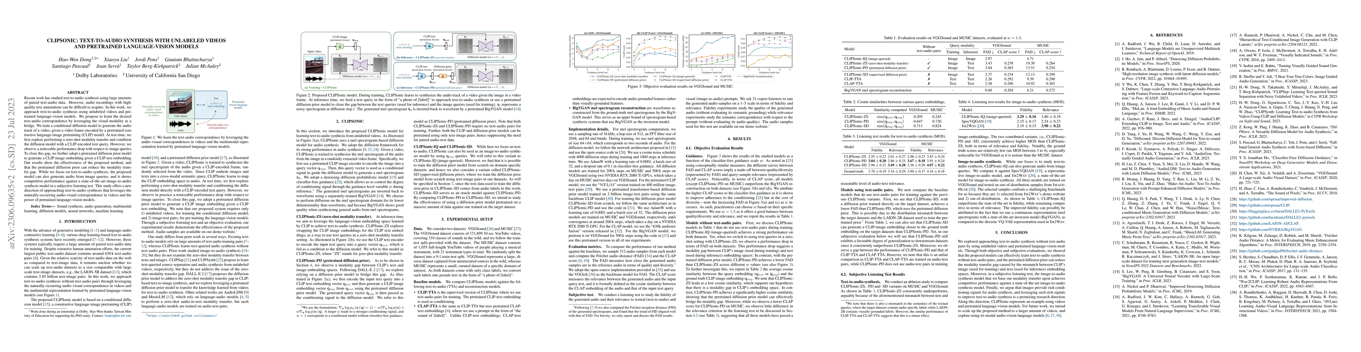 Thumbnail for CLIPSonic: Text-to-Audio Synthesis with Unlabeled Videos and Pretrained
  Language-Vision Models