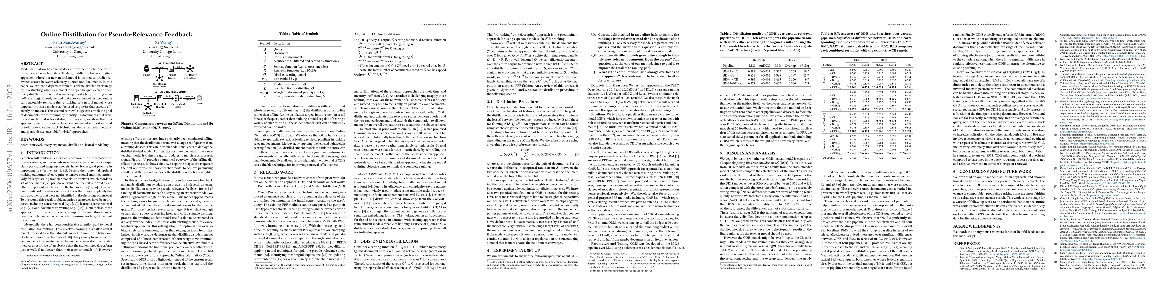 Thumbnail for Online Distillation for Pseudo-Relevance Feedback