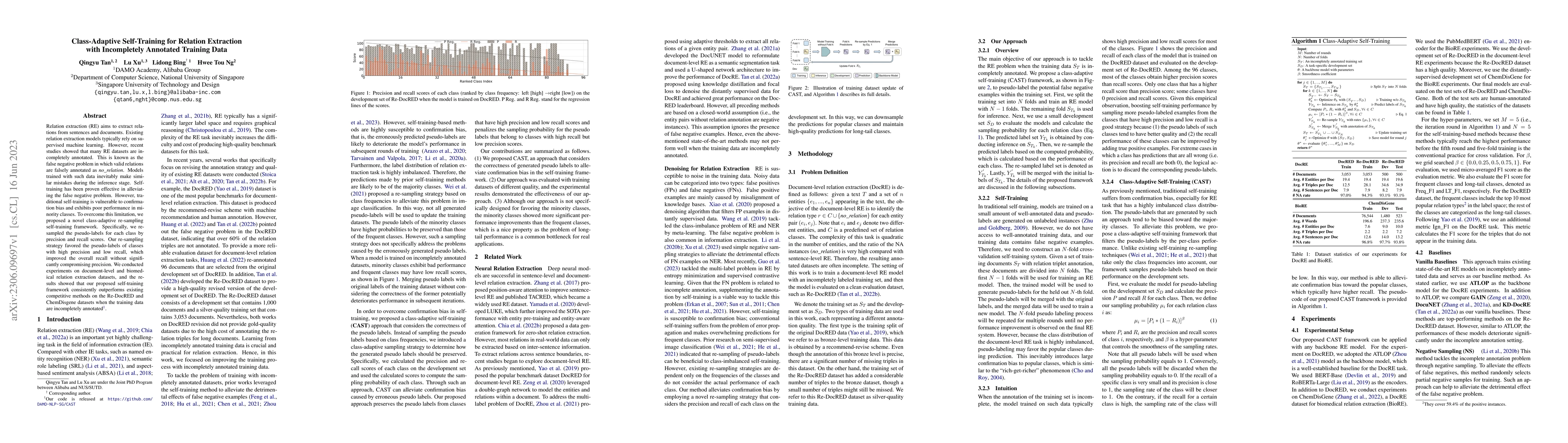 Thumbnail for Class-Adaptive Self-Training for Relation Extraction with Incompletely
  Annotated Training Data