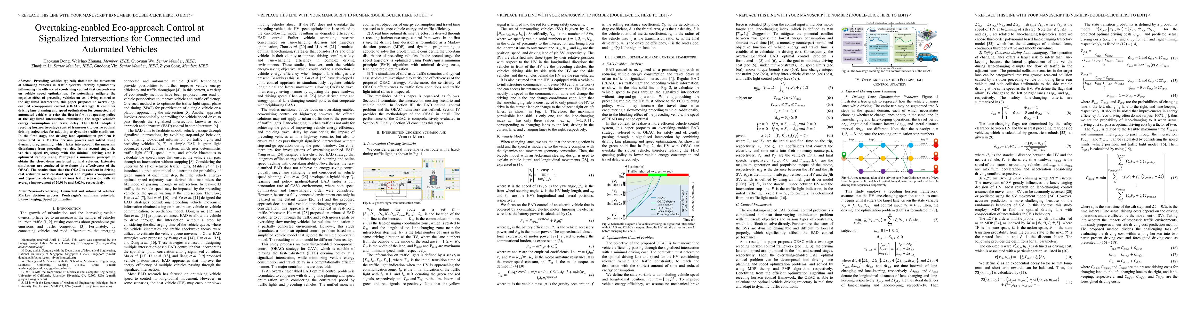 Thumbnail for Overtaking-enabled Eco-approach Control at Signalized Intersections for
  Connected and Automated Vehicles