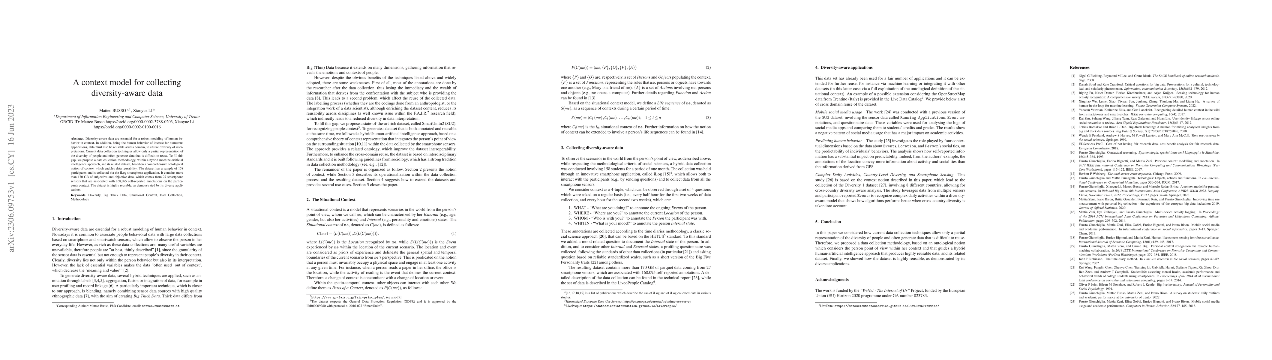 Thumbnail for A context model for collecting diversity-aware data