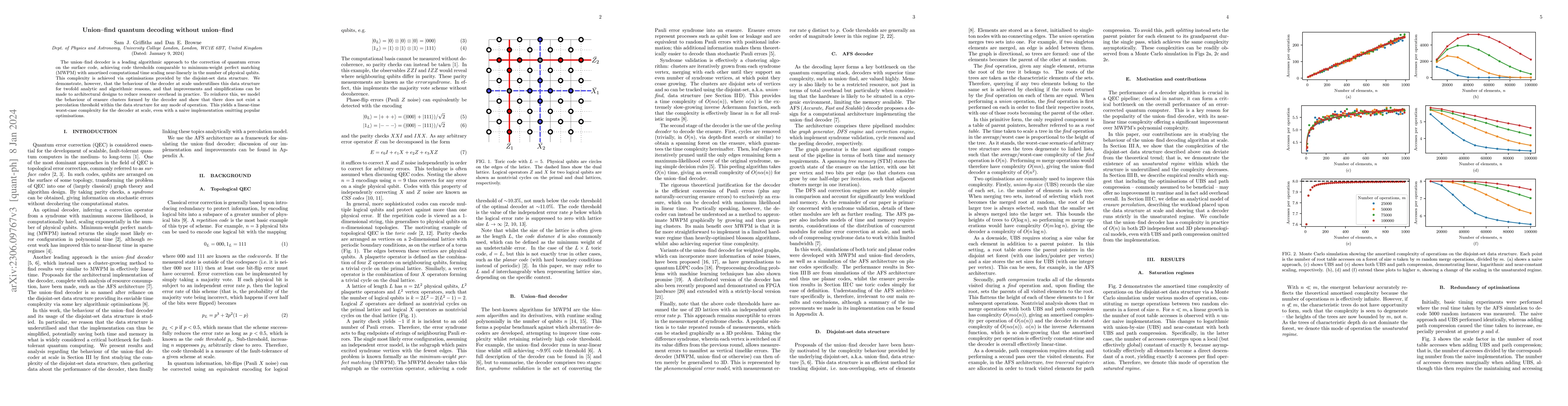 Thumbnail for Union-find quantum decoding without union-find