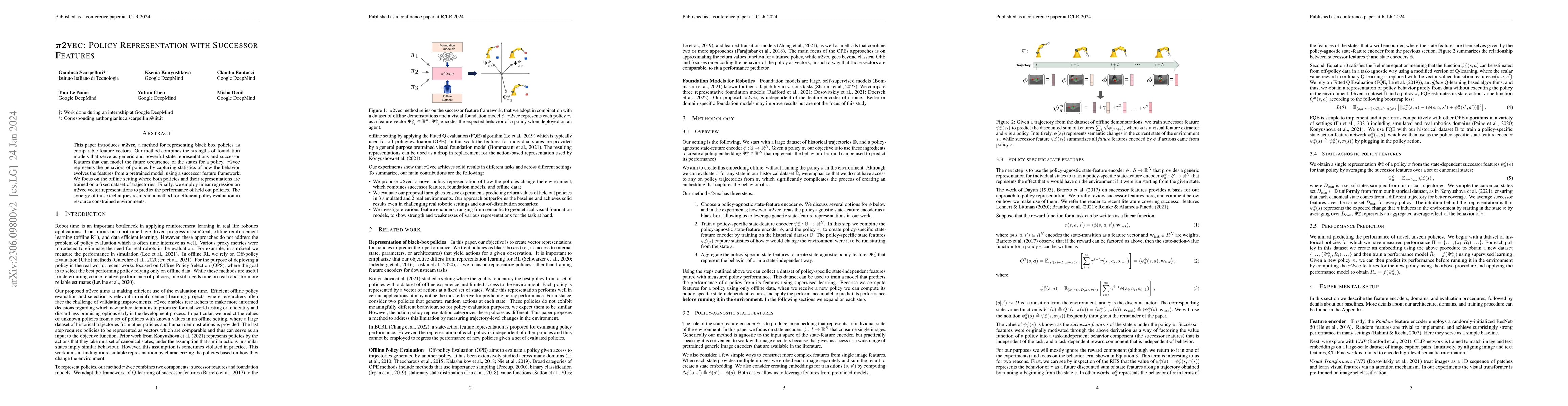 Thumbnail for $\pi2\text{vec}$: Policy Representations with Successor Features
