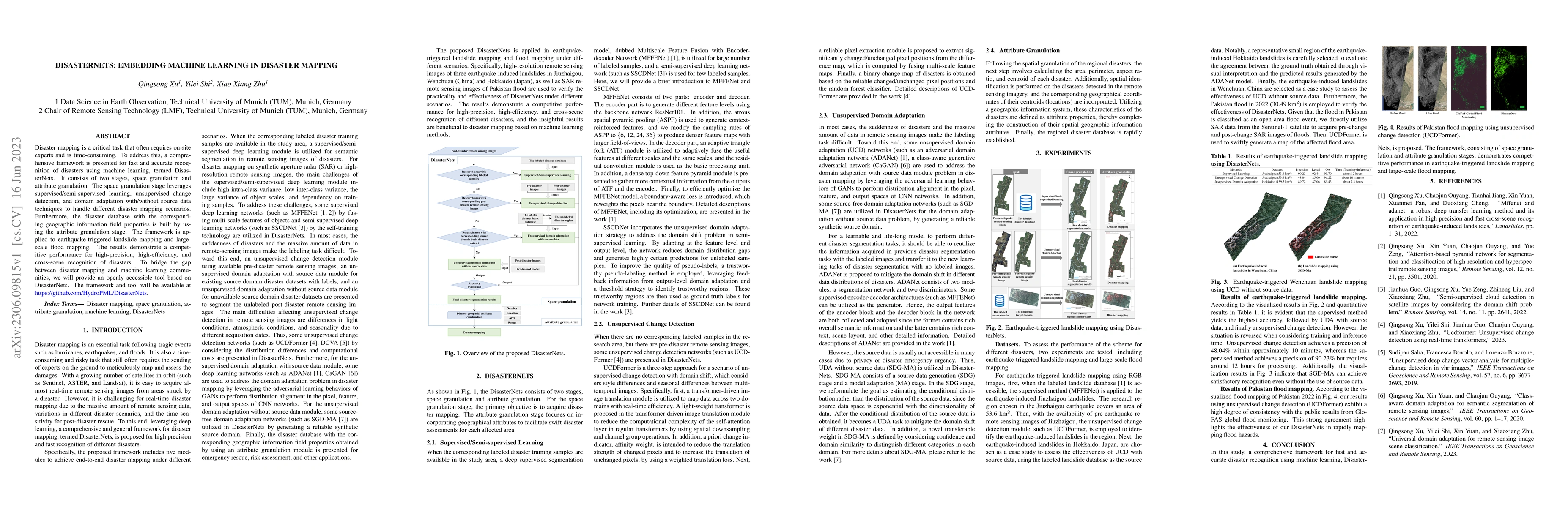 Thumbnail for DisasterNets: Embedding Machine Learning in Disaster Mapping