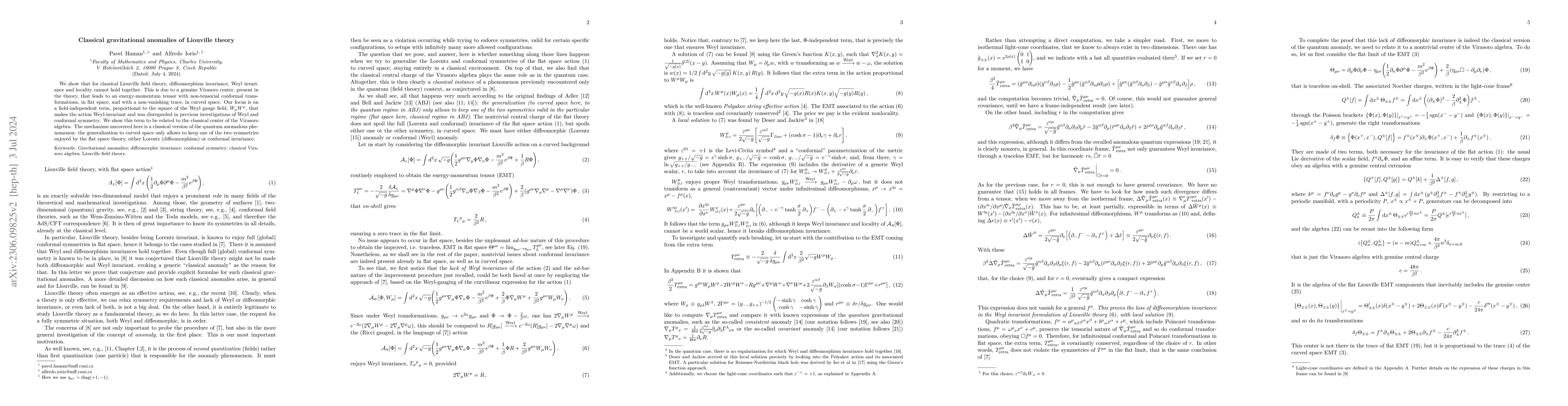 Thumbnail for Classical gravitational anomalies of Liouville theory