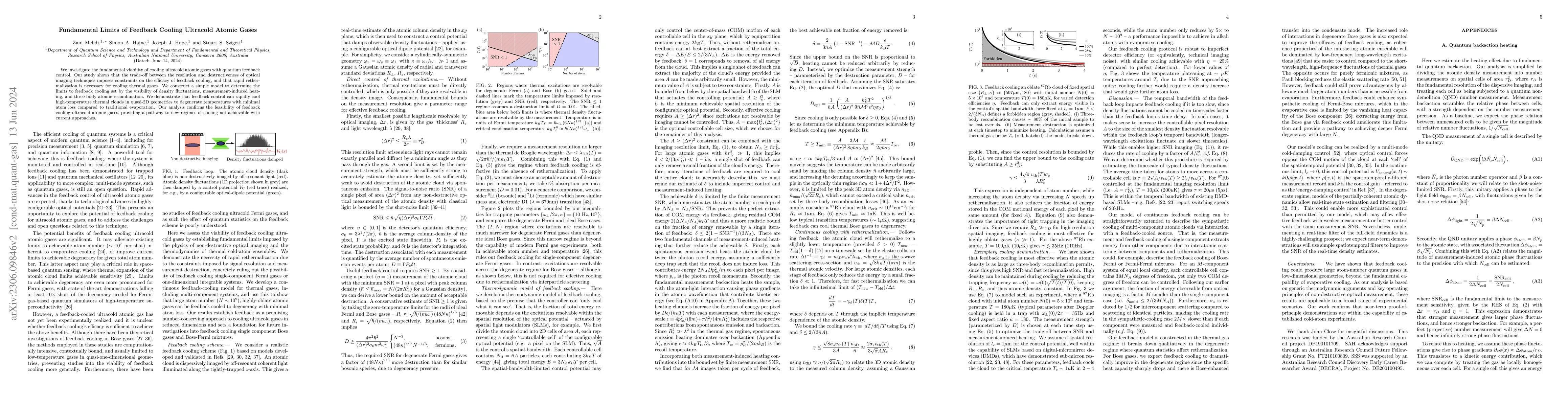 Thumbnail for Fundamental Limits of Feedback Cooling Ultracold Atomic Gases