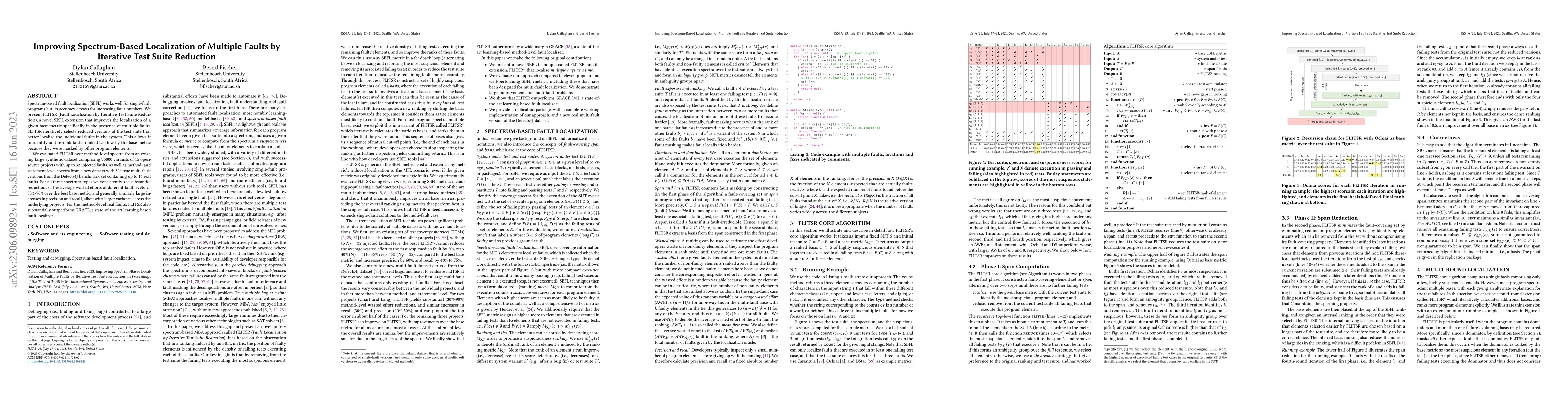 Thumbnail for Improving Spectrum-Based Localization of Multiple Faults by Iterative
  Test Suite Reduction
