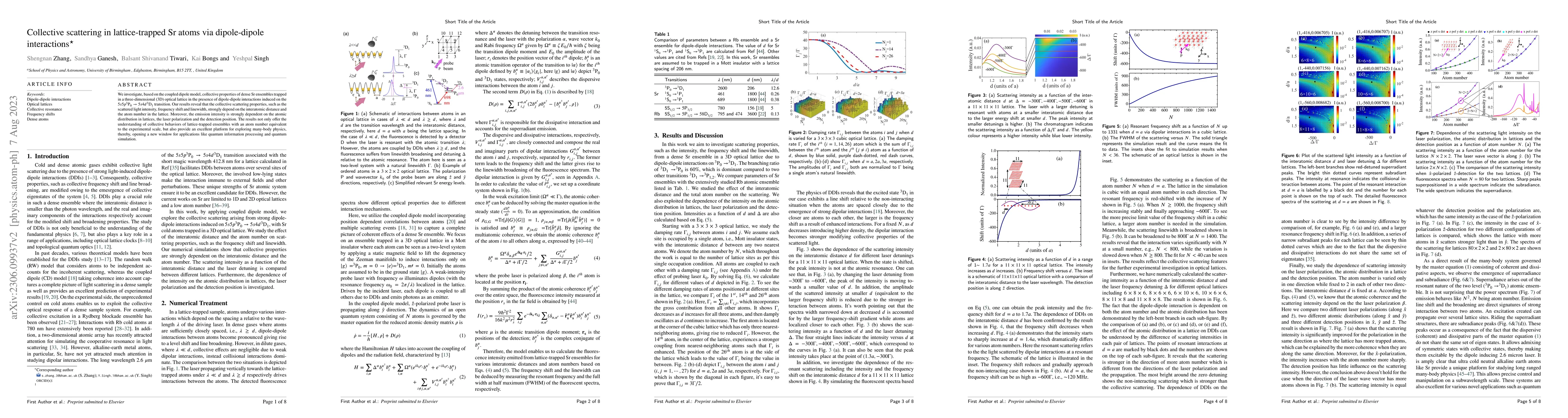 Thumbnail for Collective scattering in lattice-trapped Sr atoms via dipole-dipole
  interactions
