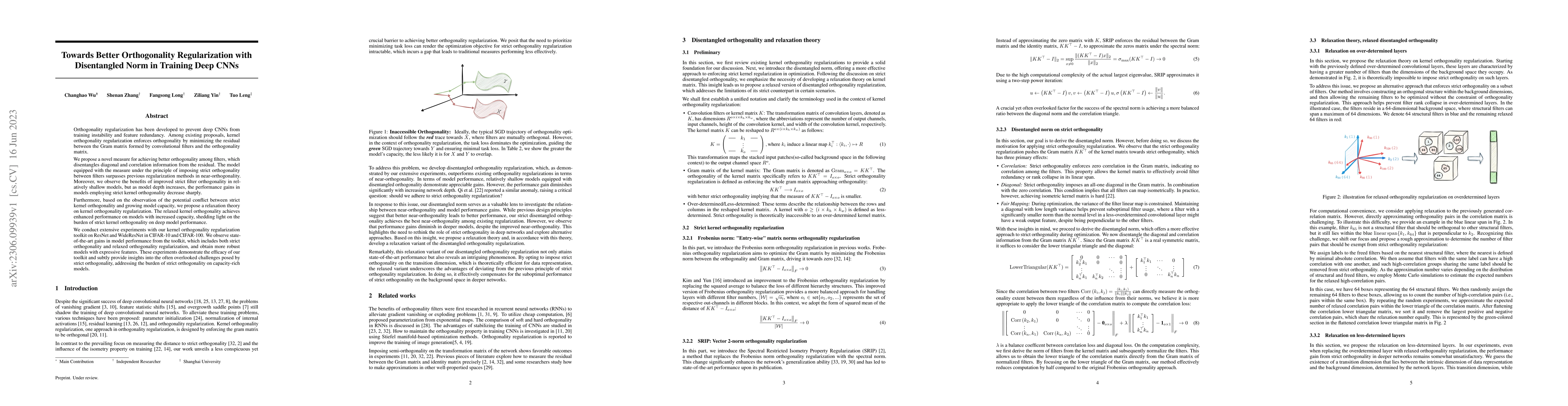Thumbnail for Towards Better Orthogonality Regularization with Disentangled Norm in
  Training Deep CNNs