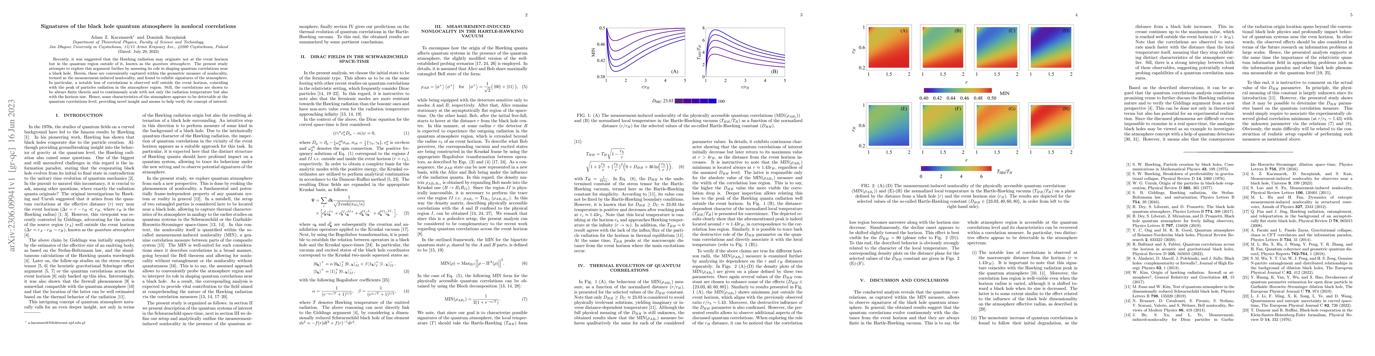 Thumbnail for Signatures of the black hole quantum atmosphere in nonlocal correlations