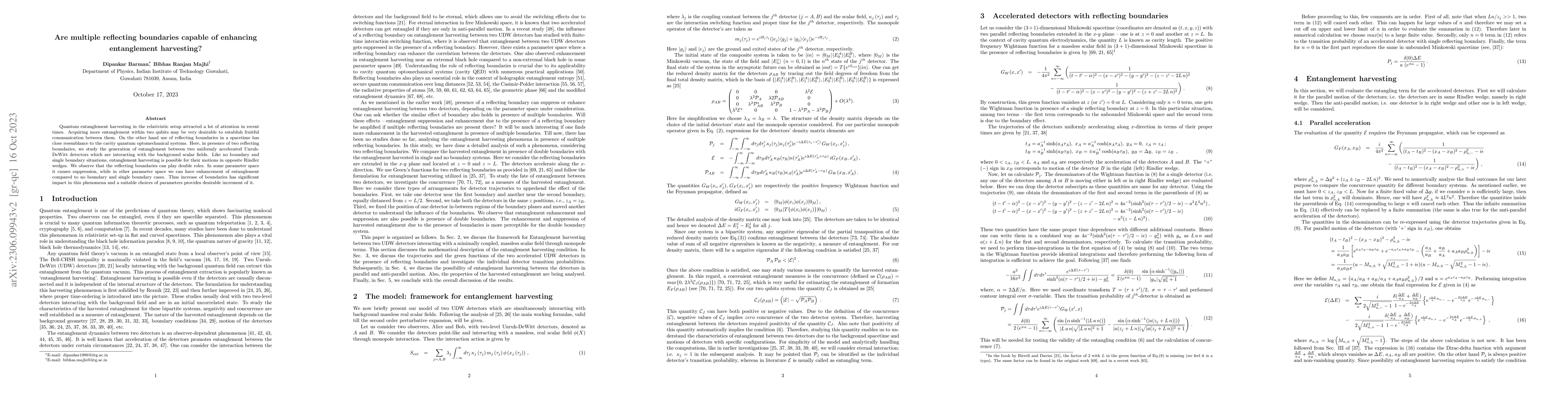 Thumbnail for Are multiple reflecting boundaries capable of enhancing entanglement
  harvesting?