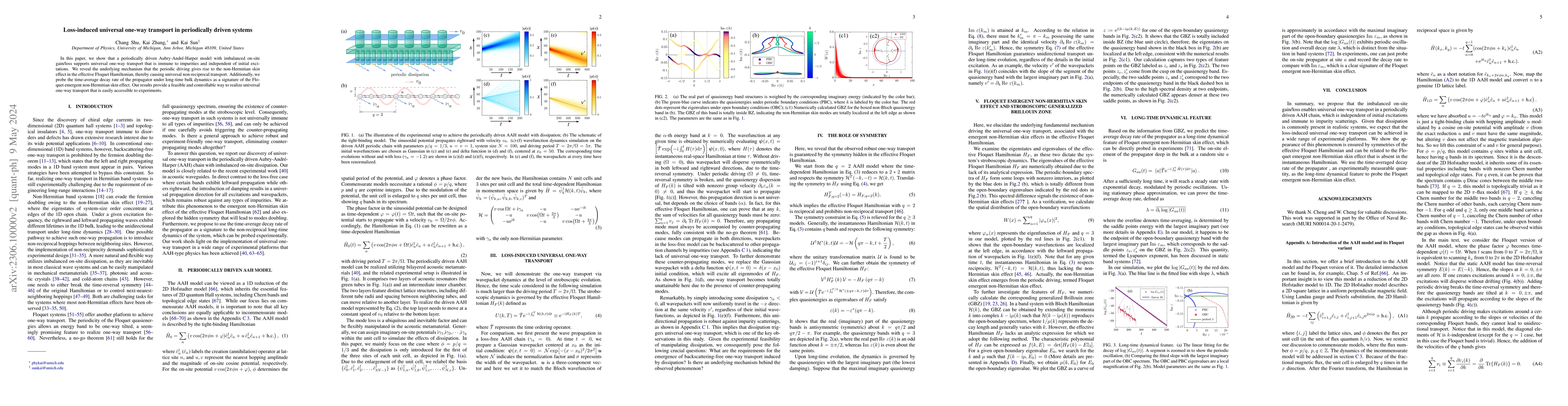 Thumbnail for Loss-induced universal one-way transport in periodically driven systems