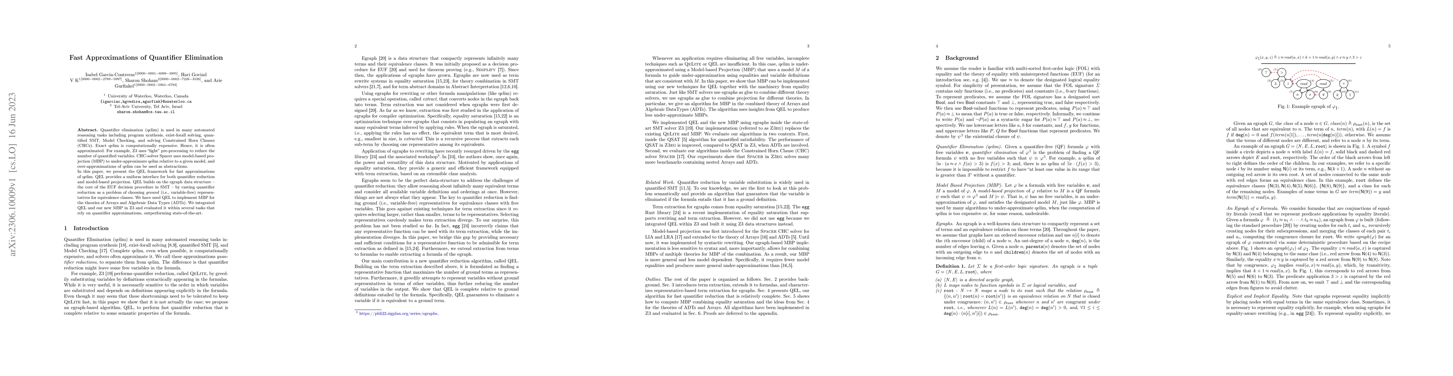 Thumbnail for Fast Approximations of Quantifier Elimination