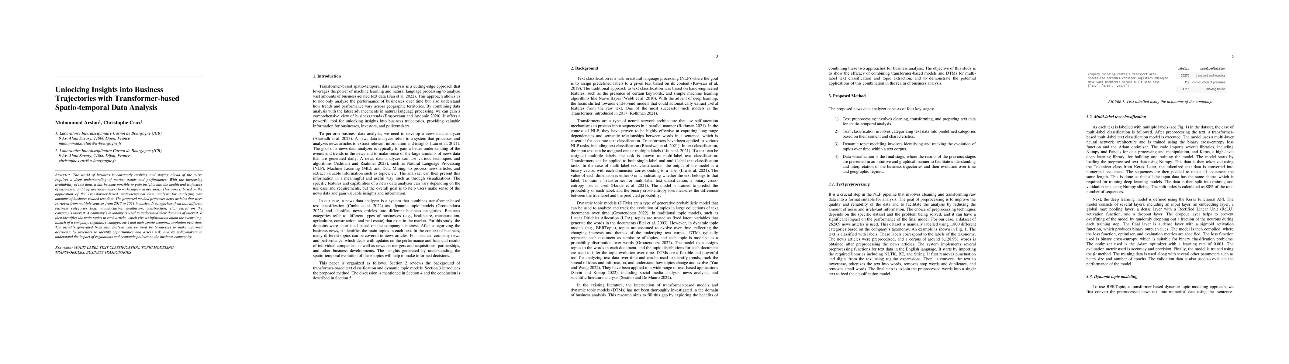 Thumbnail for Unlocking Insights into Business Trajectories with Transformer-based
  Spatio-temporal Data Analysis