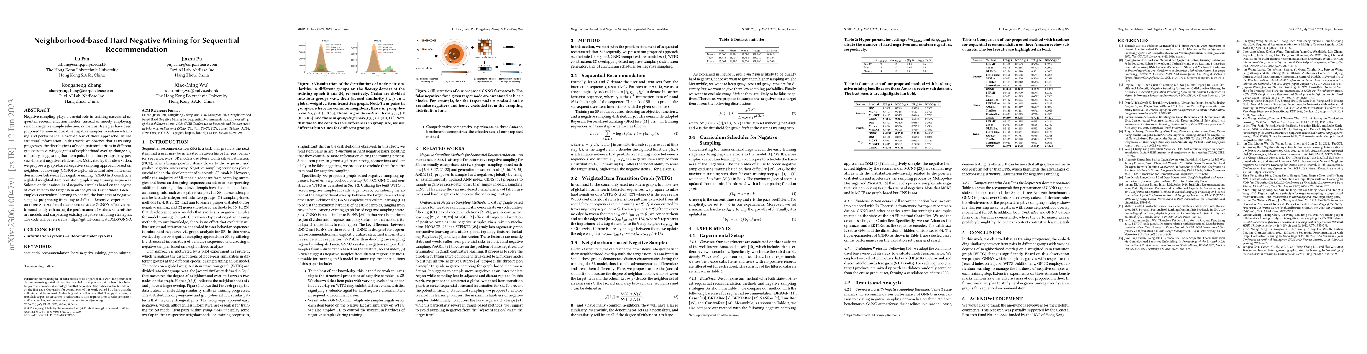 Thumbnail for Neighborhood-based Hard Negative Mining for Sequential Recommendation