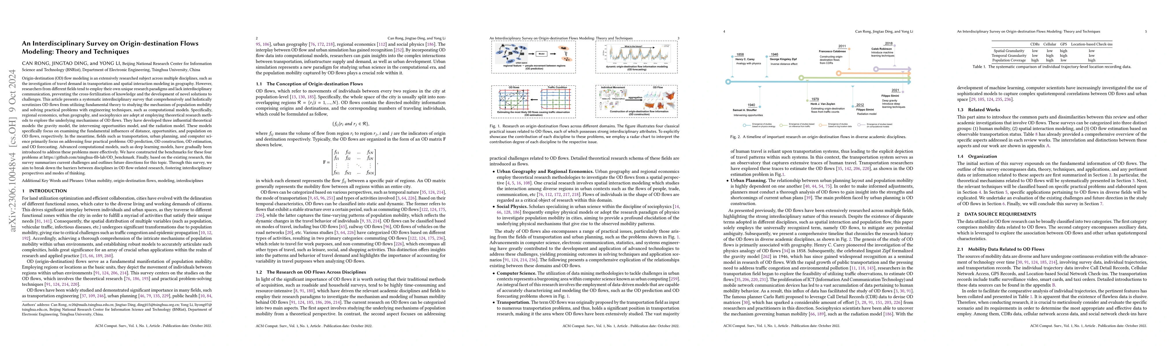 Thumbnail for An Interdisciplinary Survey on Origin-destination Flows Modeling: Theory
  and Techniques
