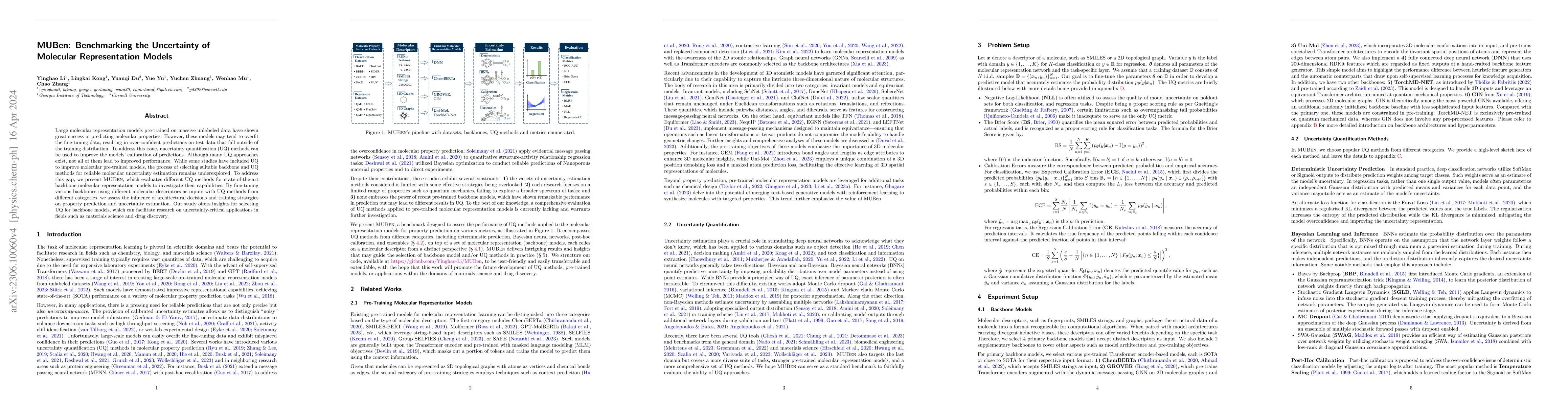 Thumbnail for MUBen: Benchmarking the Uncertainty of Molecular Representation Models
