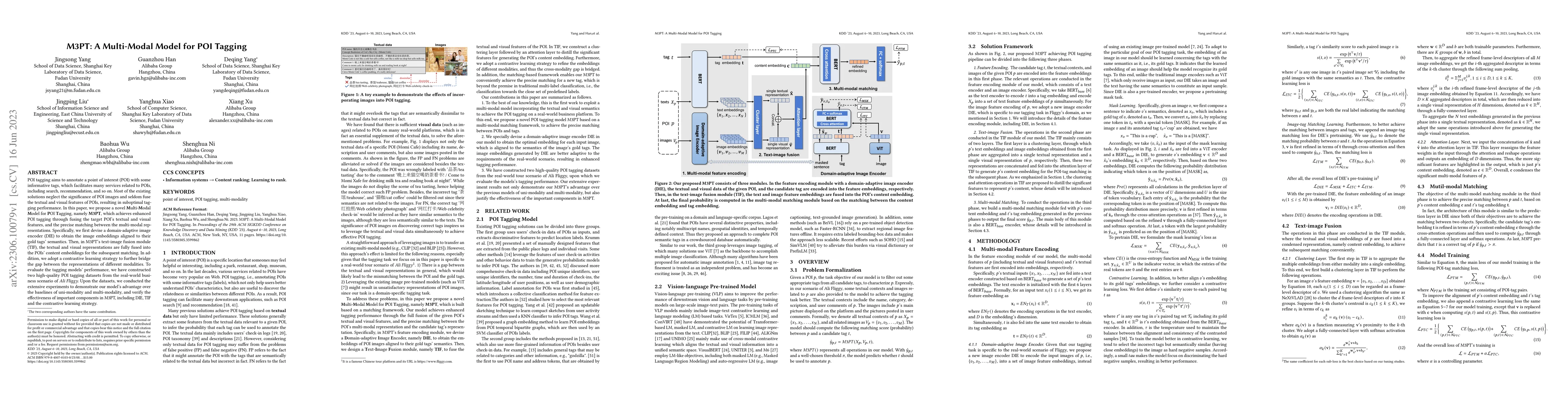 Thumbnail for M3PT: A Multi-Modal Model for POI Tagging
