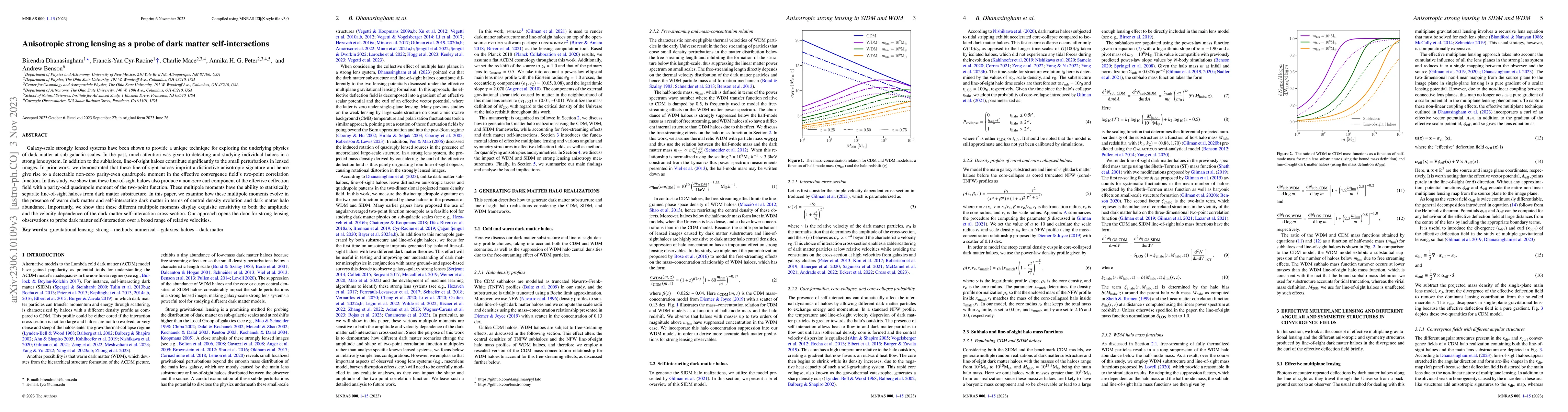 Thumbnail for Anisotropic strong lensing as a probe of dark matter self-interactions