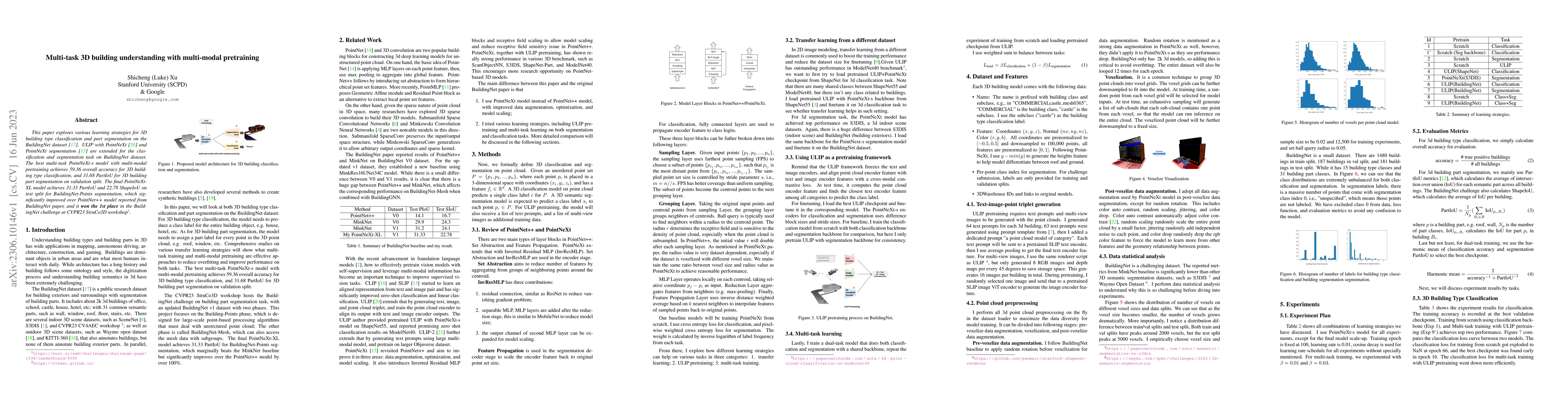 Thumbnail for Multi-task 3D building understanding with multi-modal pretraining