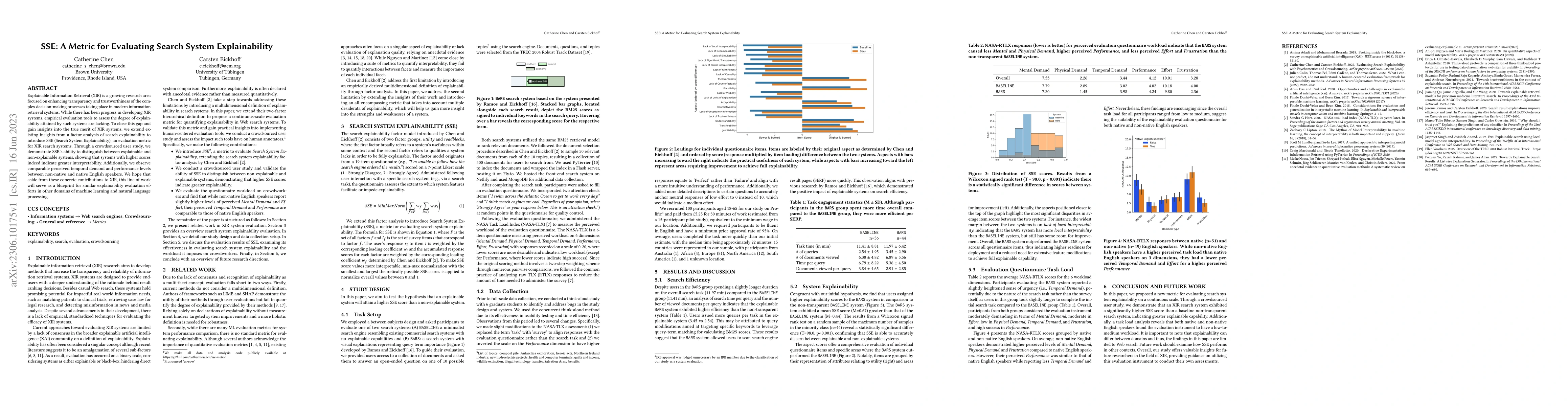 Thumbnail for SSE: A Metric for Evaluating Search System Explainability