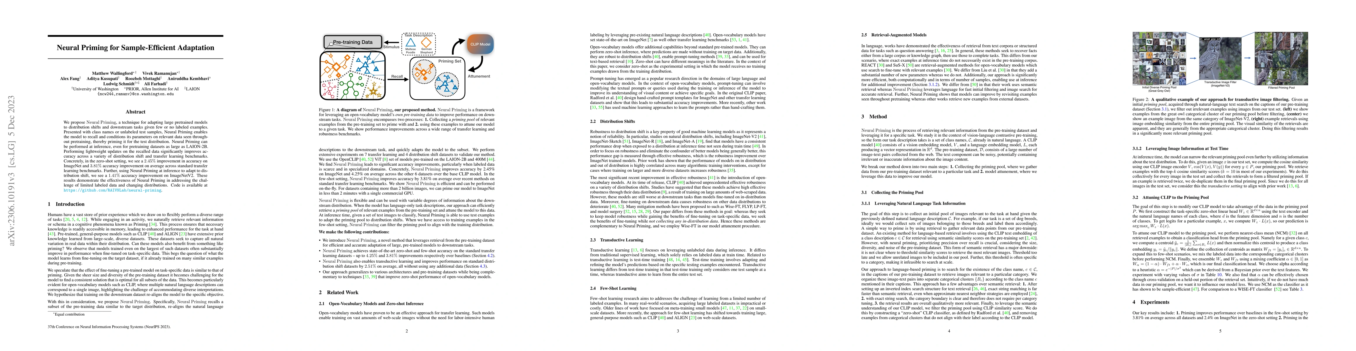 Thumbnail for Neural Priming for Sample-Efficient Adaptation