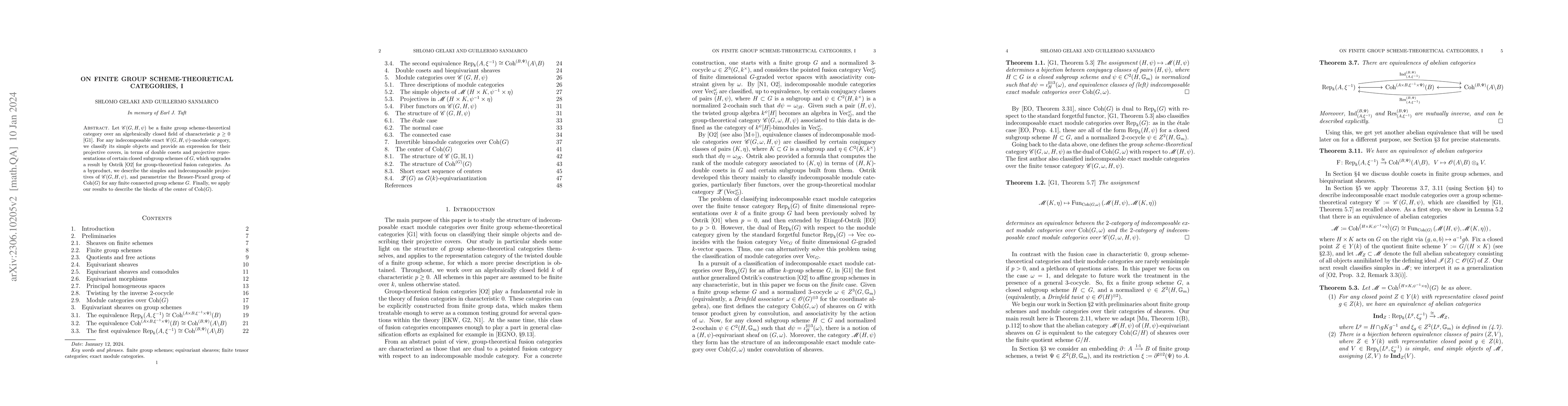 Thumbnail for On finite group scheme-theoretical categories, I