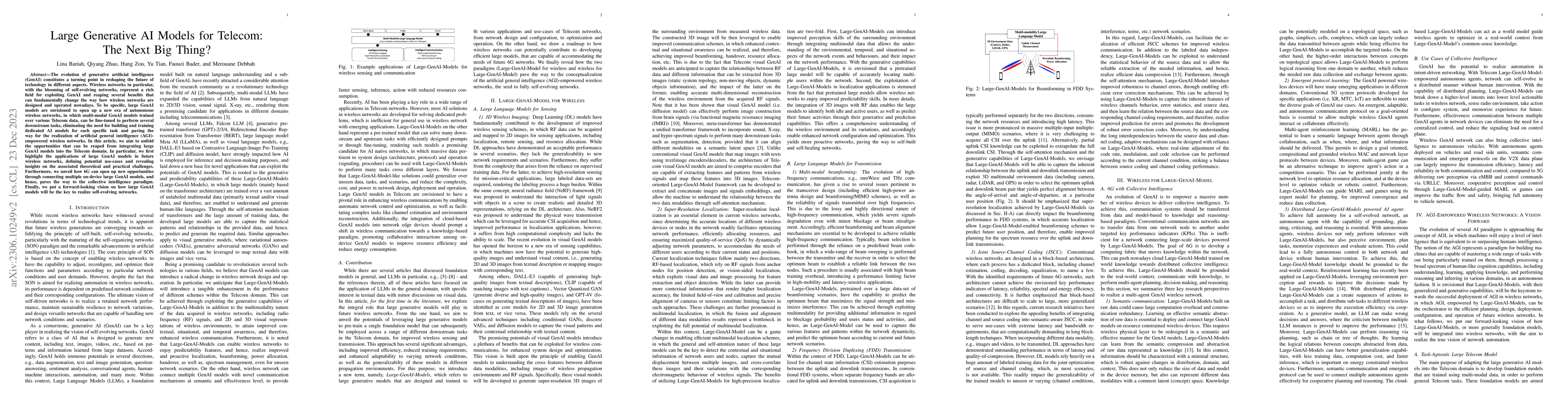 Thumbnail for Large Generative AI Models for Telecom: The Next Big Thing?