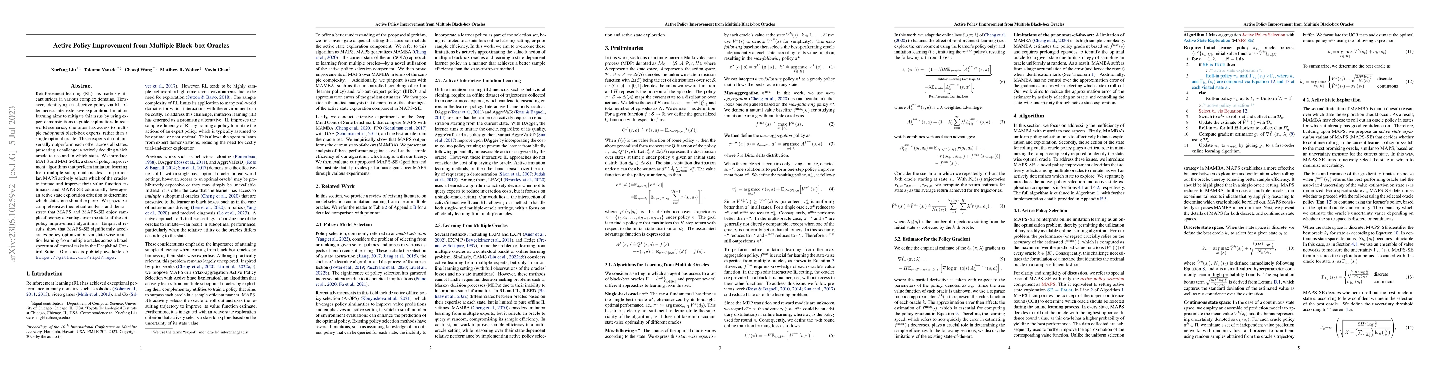 Thumbnail for Active Policy Improvement from Multiple Black-box Oracles