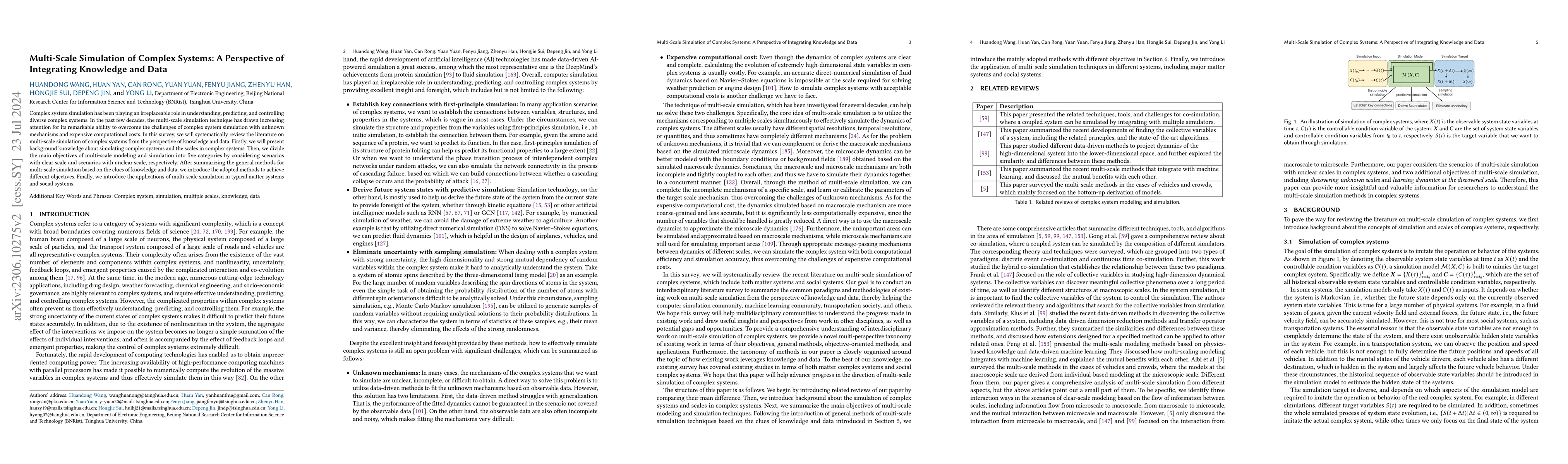 Thumbnail for Multi-Scale Simulation of Complex Systems: A Perspective of Integrating
  Knowledge and Data