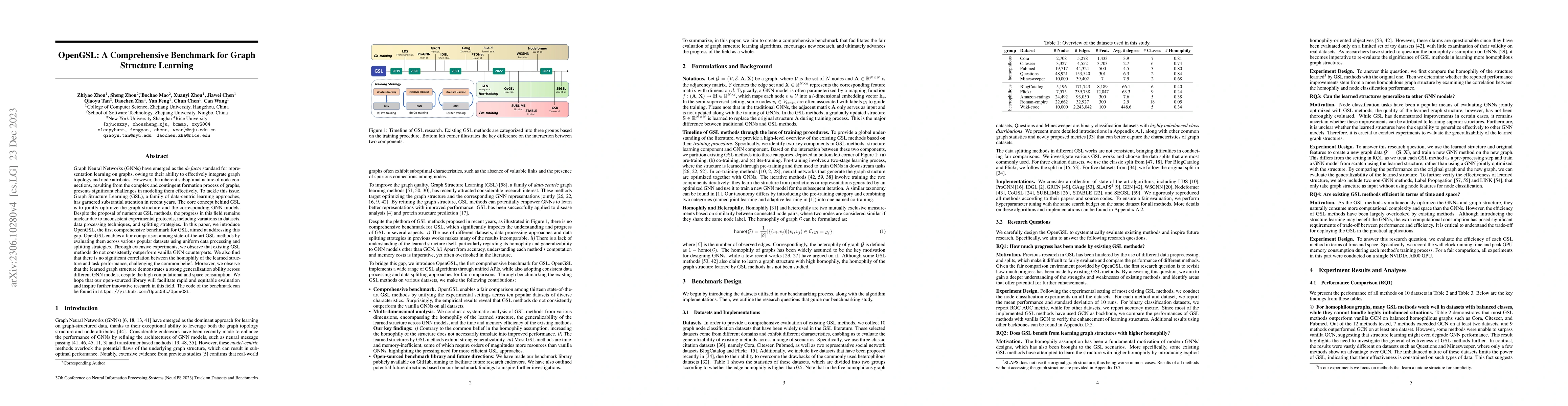 Thumbnail for OpenGSL: A Comprehensive Benchmark for Graph Structure Learning