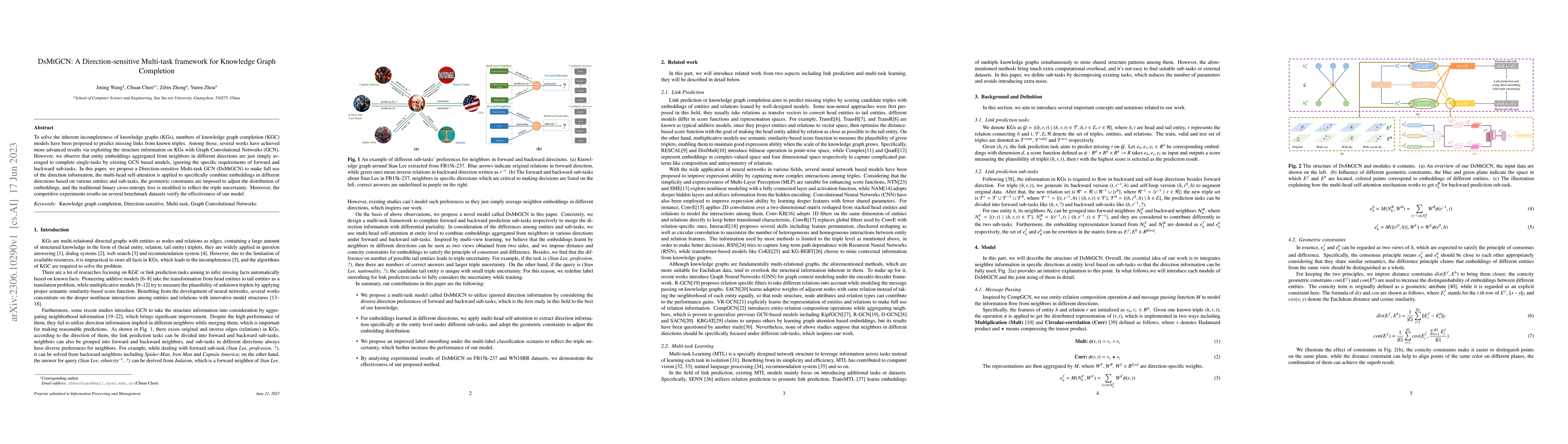 Thumbnail for DsMtGCN: A Direction-sensitive Multi-task framework for Knowledge Graph
  Completion