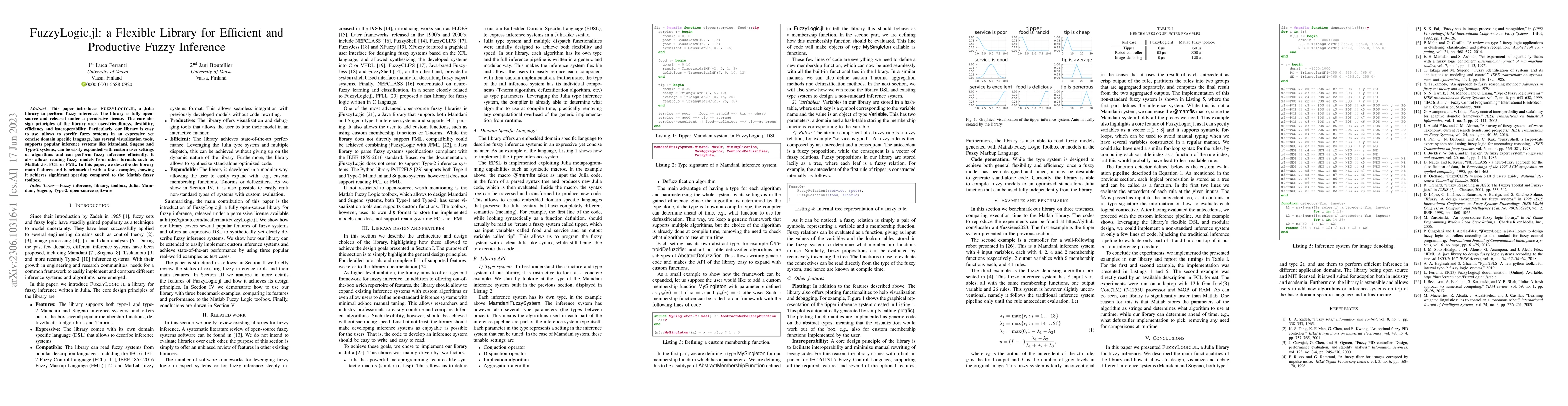 Thumbnail for FuzzyLogic.jl: a Flexible Library for Efficient and Productive Fuzzy
  Inference