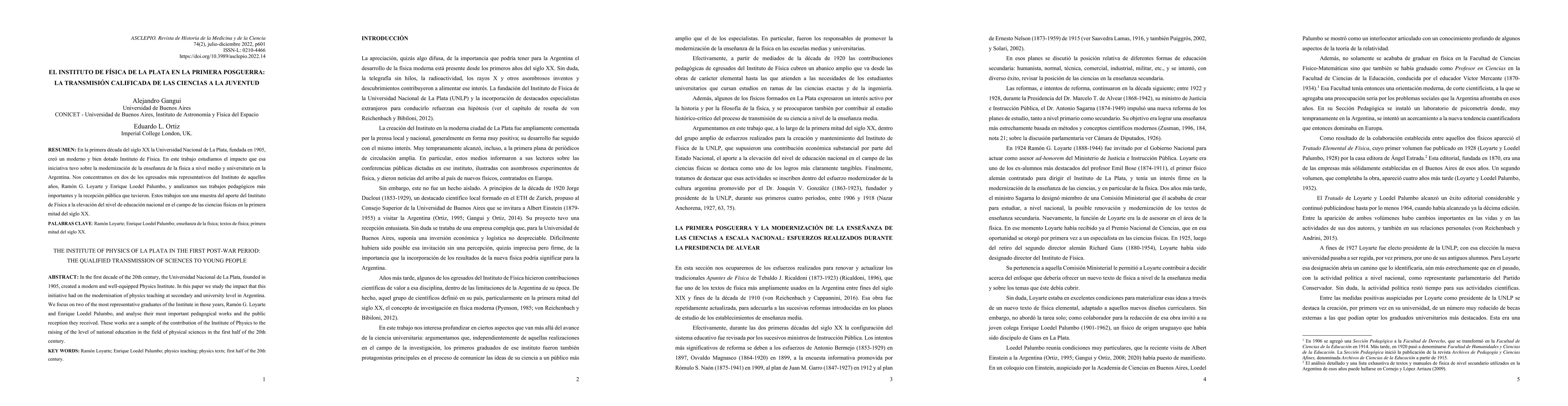 Thumbnail for The Institute of Physics of La Plata in the first post-war period: the
  qualified transmission of sciences to young people