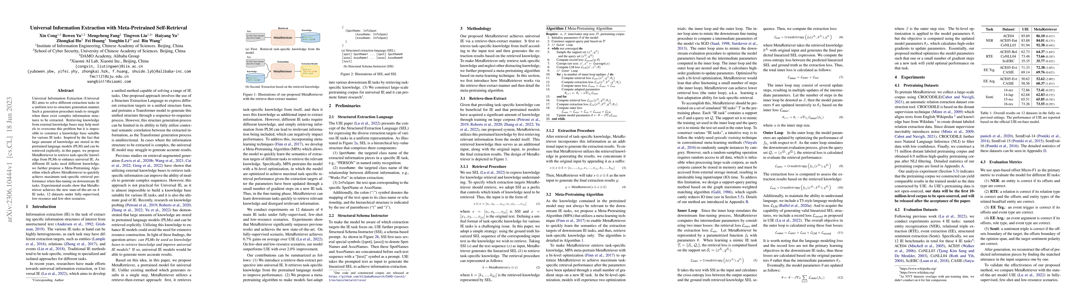 Thumbnail for Universal Information Extraction with Meta-Pretrained Self-Retrieval