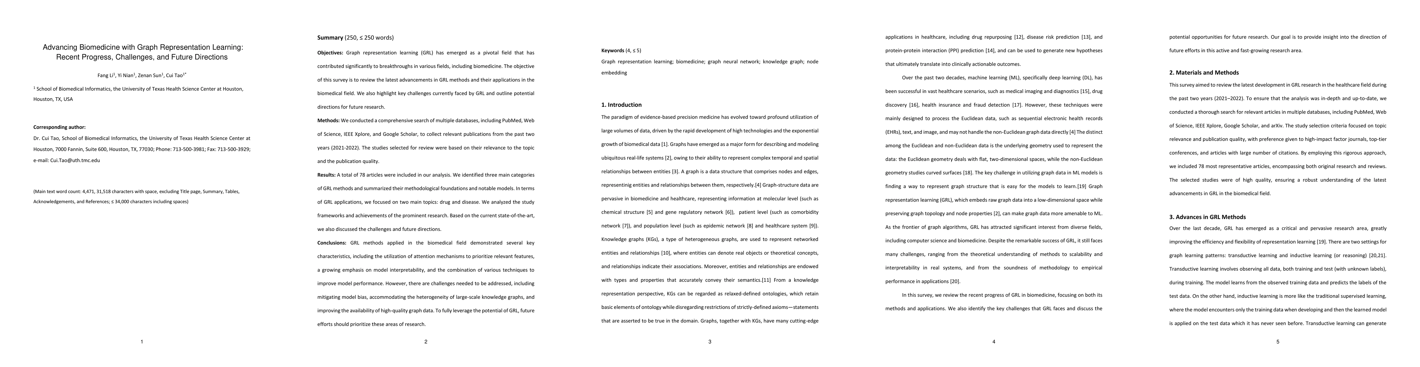 Thumbnail for Advancing Biomedicine with Graph Representation Learning: Recent
  Progress, Challenges, and Future Directions
