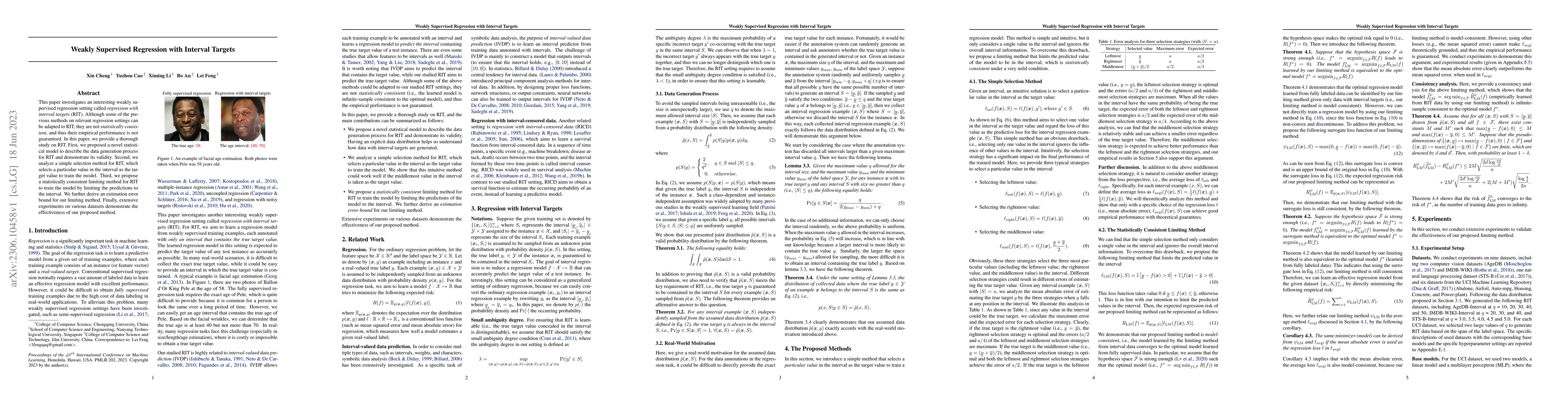 Thumbnail for Weakly Supervised Regression with Interval Targets