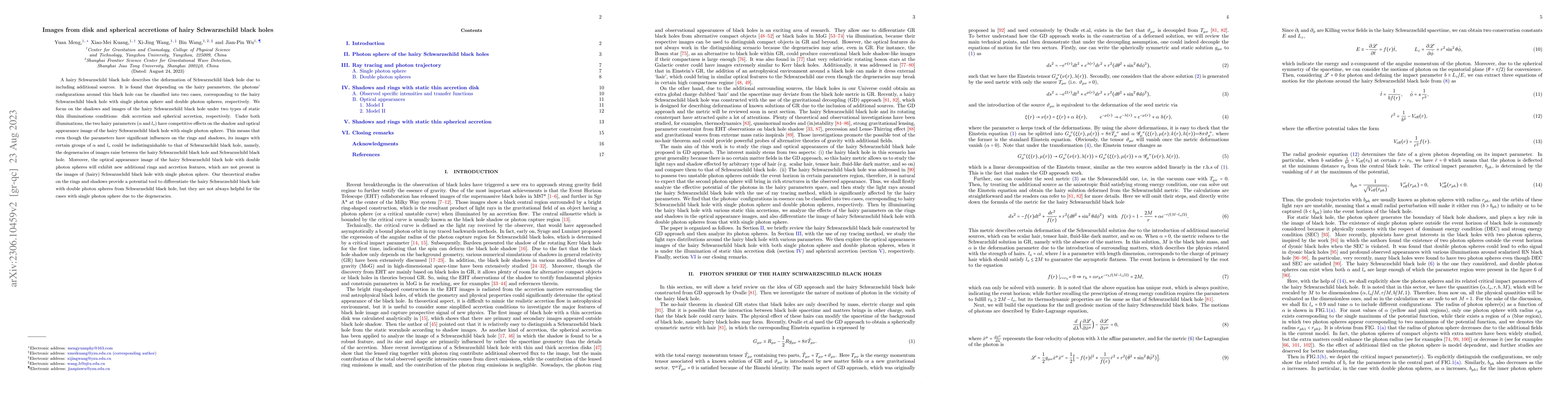 Thumbnail for Images from disk and spherical accretions of hairy Schwarzschild black
  holes