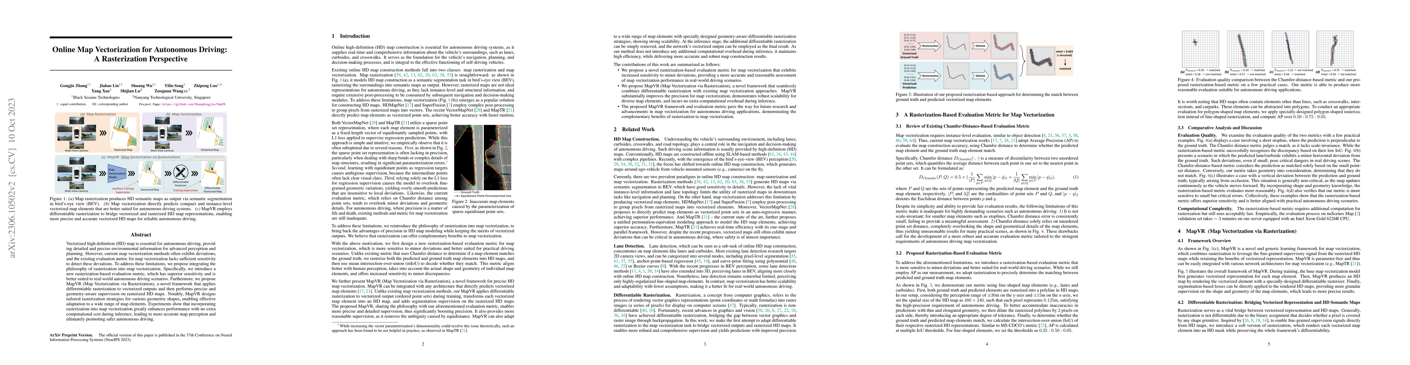 Thumbnail for Online Map Vectorization for Autonomous Driving: A Rasterization
  Perspective