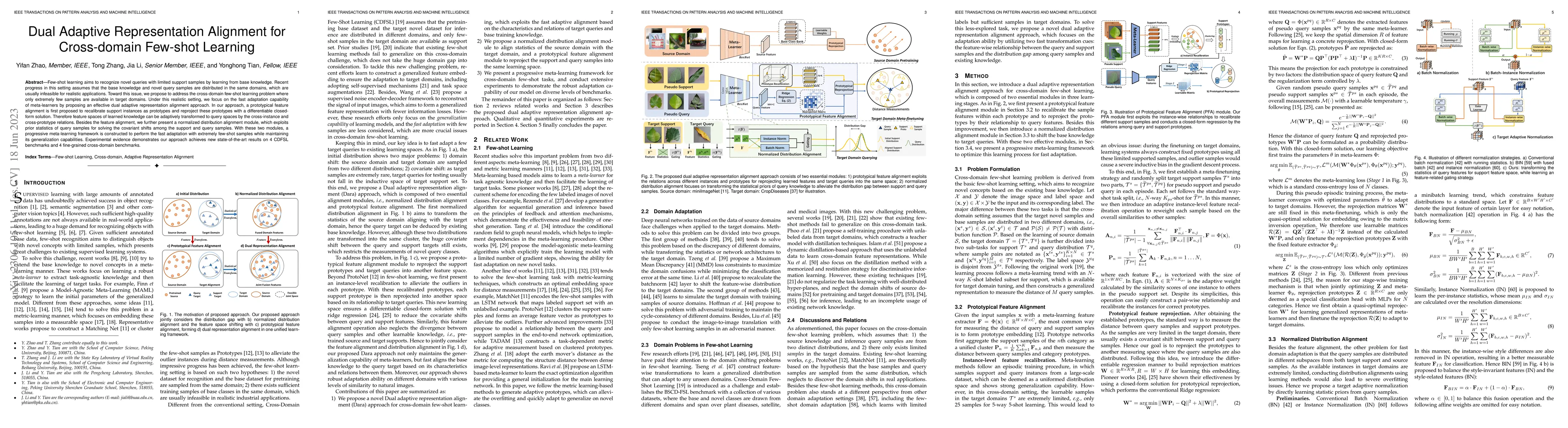 Thumbnail for Dual Adaptive Representation Alignment for Cross-domain Few-shot
  Learning