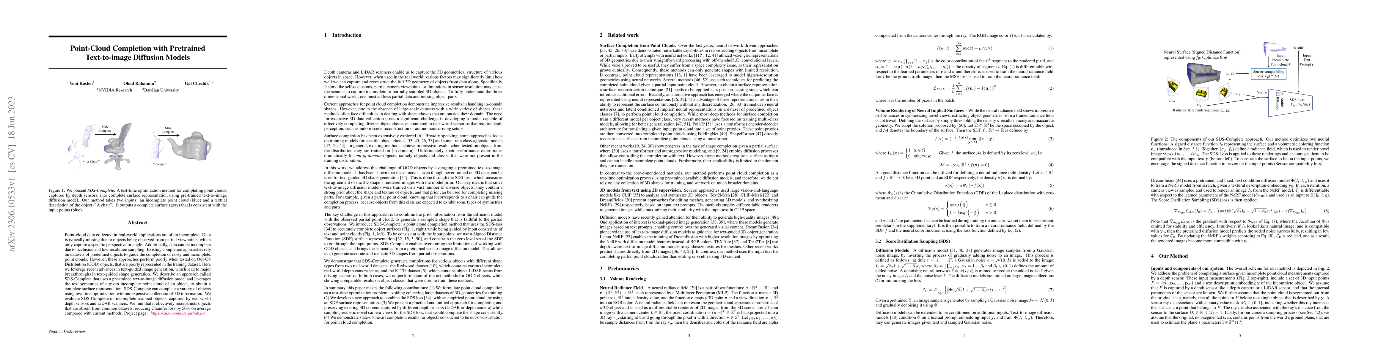 Thumbnail for Point-Cloud Completion with Pretrained Text-to-image Diffusion Models