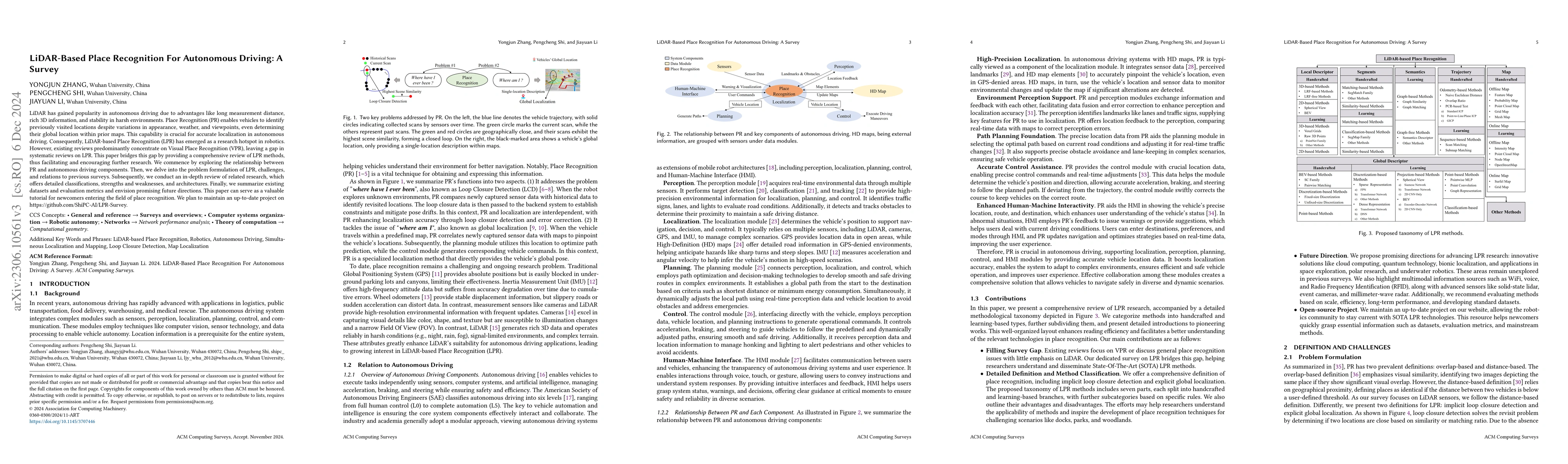 Thumbnail for LiDAR-Based Place Recognition For Autonomous Driving: A Survey