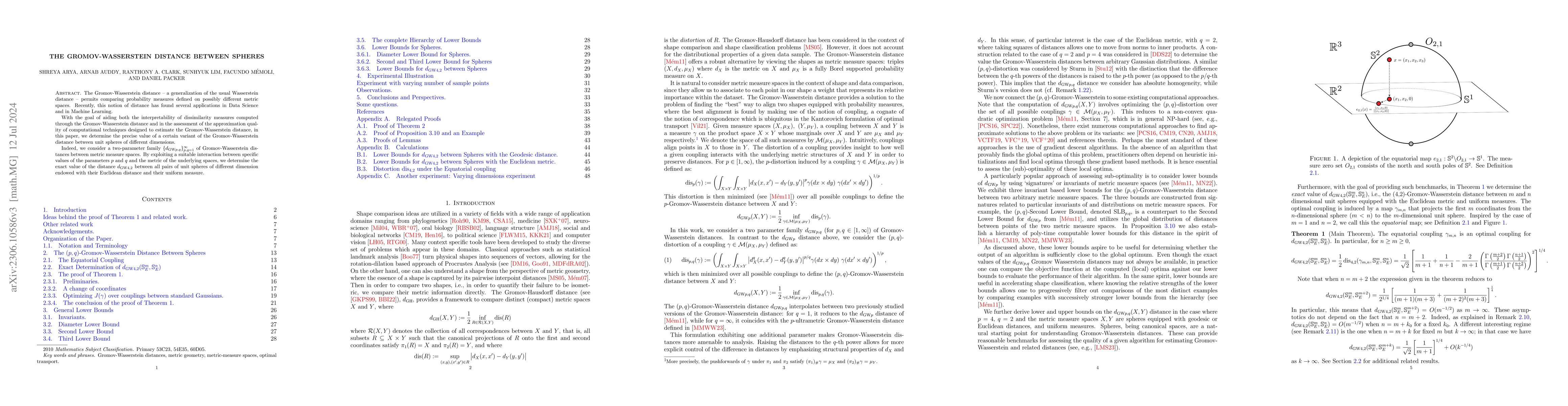 Thumbnail for The Gromov-Wasserstein distance between spheres