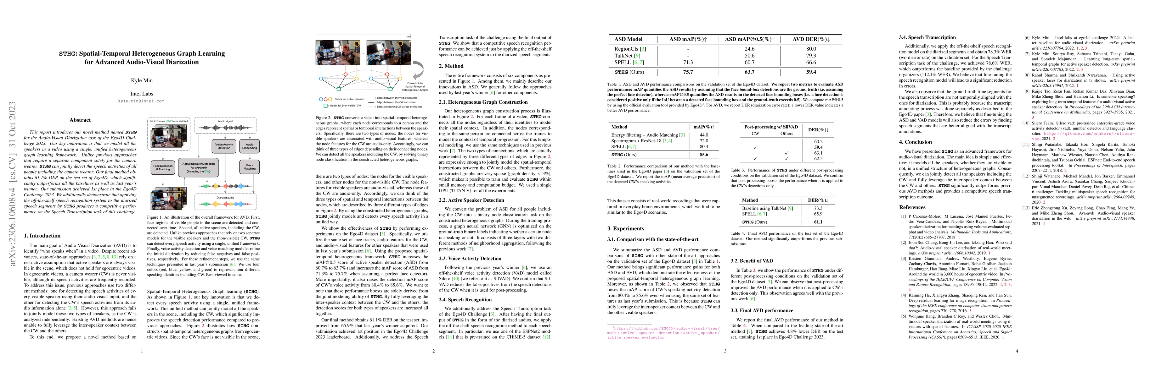 Thumbnail for STHG: Spatial-Temporal Heterogeneous Graph Learning for Advanced
  Audio-Visual Diarization