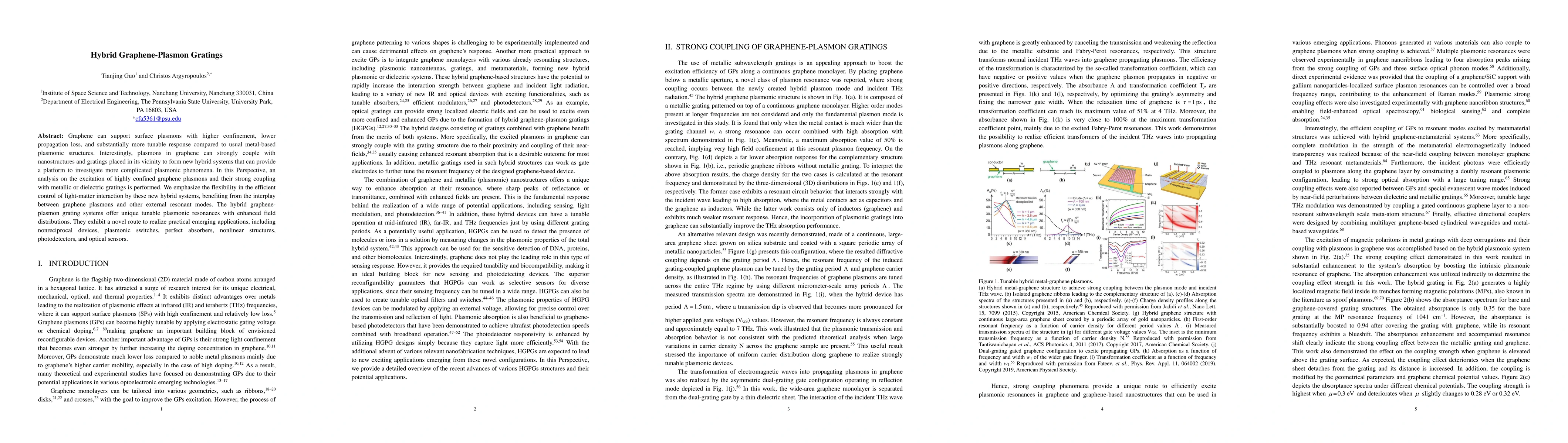 Thumbnail for Hybrid Graphene-Plasmon Gratings