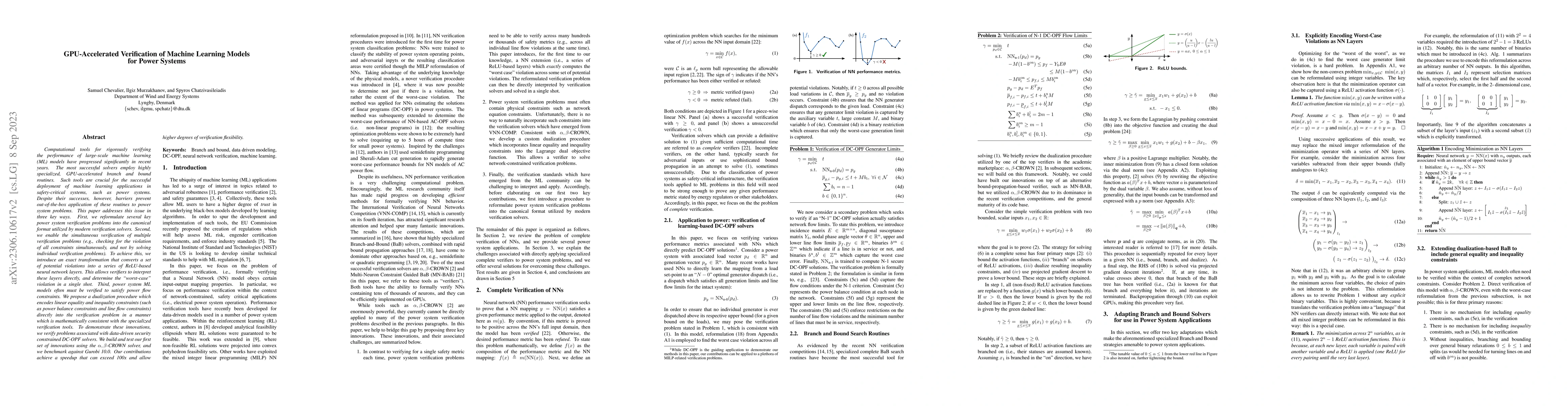 Thumbnail for GPU-Accelerated Verification of Machine Learning Models for Power
  Systems