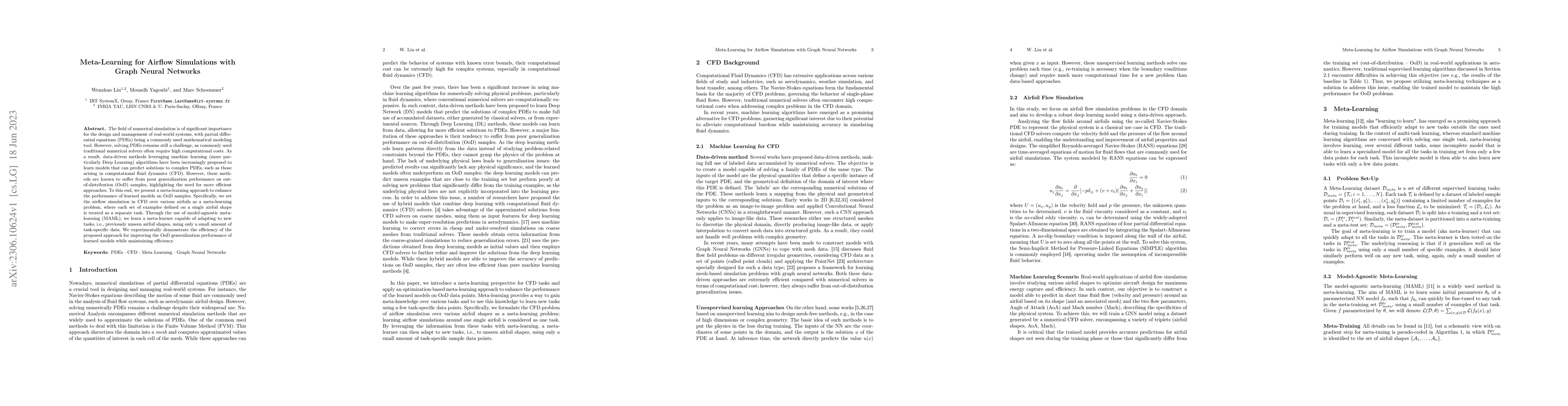 Thumbnail for Meta-Learning for Airflow Simulations with Graph Neural Networks