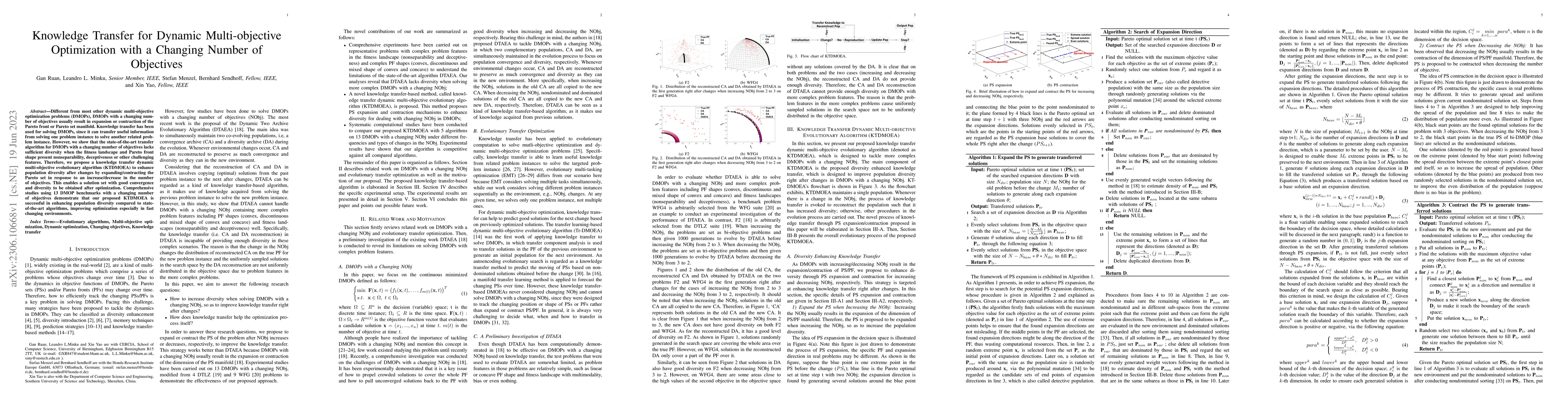 Thumbnail for Knowledge Transfer for Dynamic Multi-objective Optimization with a
  Changing Number of Objectives