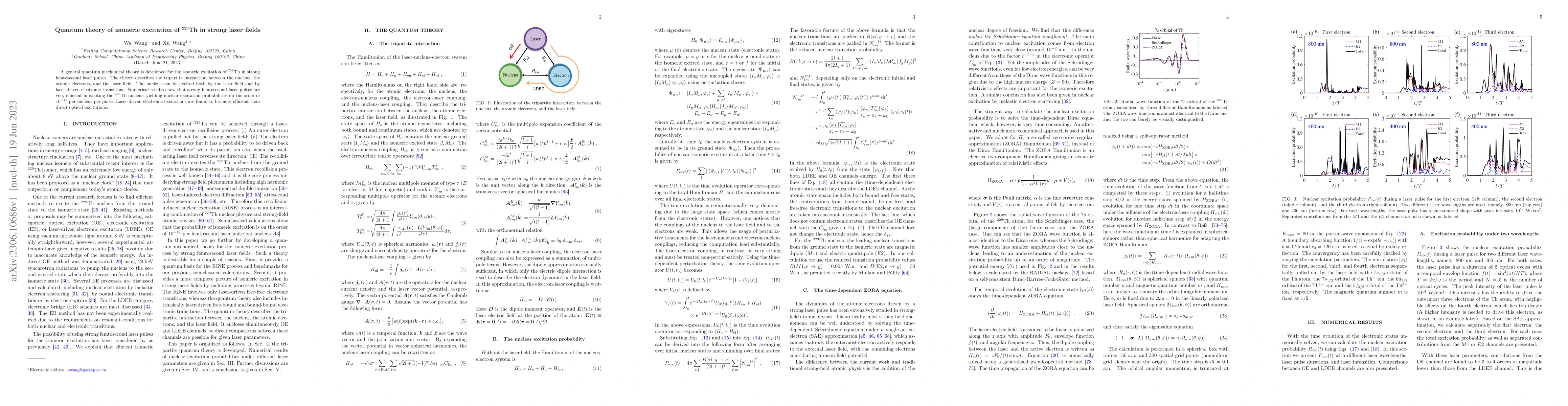 Thumbnail for Quantum theory of isomeric excitation of $^{229}$Th in strong laser
  fields