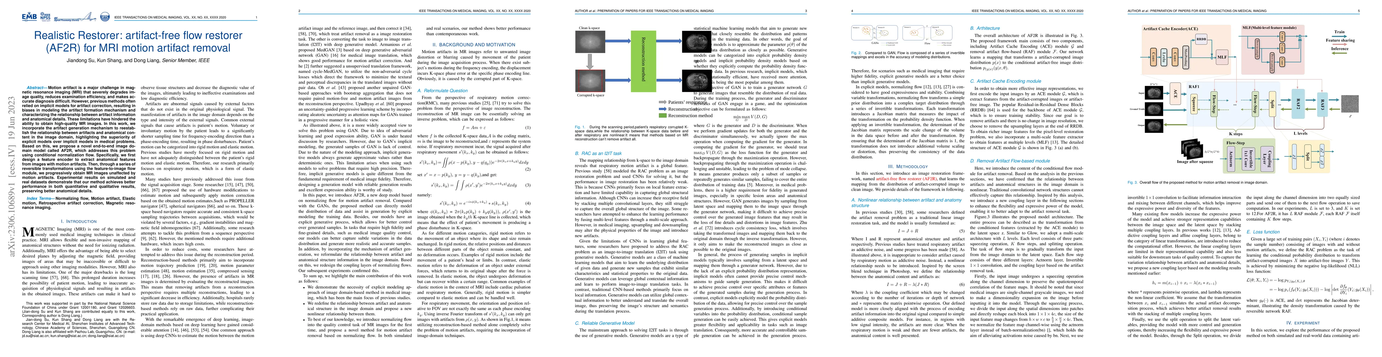 Thumbnail for Realistic Restorer: artifact-free flow restorer(AF2R) for MRI motion
  artifact removal